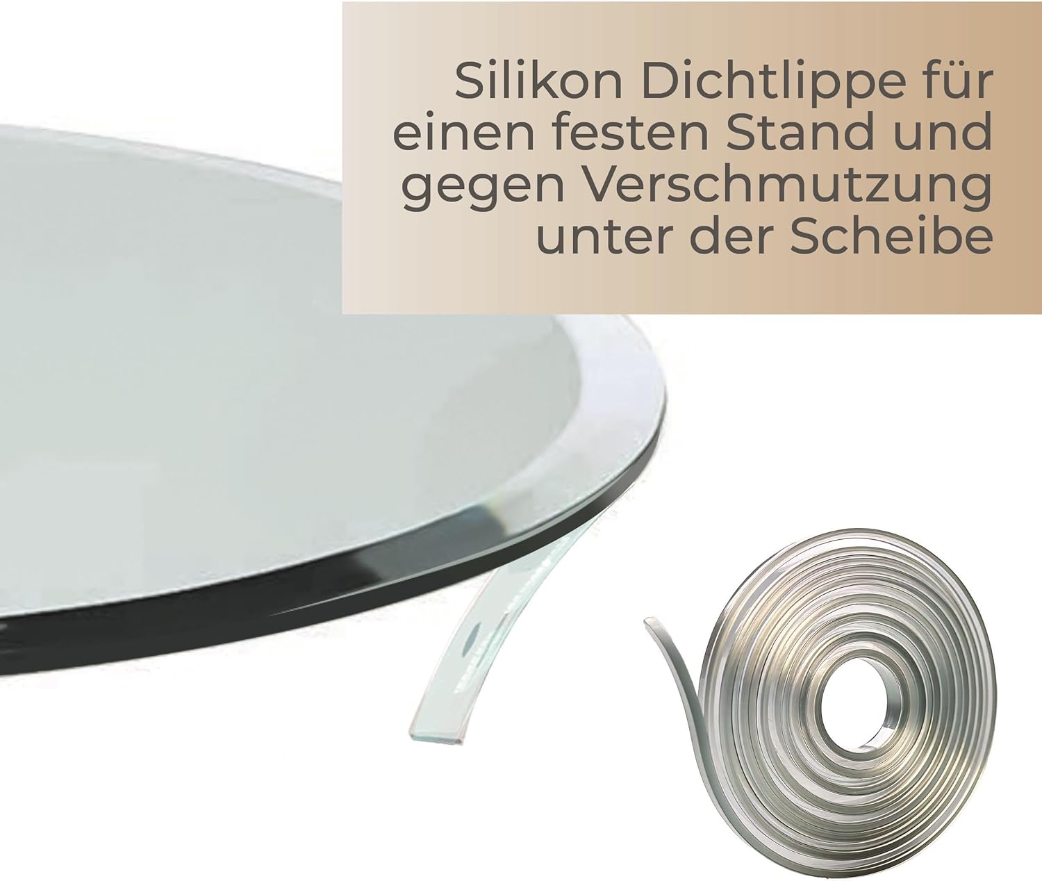 Funkenschutzplatte Glas Rund Ø 110cm Durchmesser – Glasplatte für Kaminofen - Kaminglas mit Dichtlippe - 8mm ESG Kamin Glasplatte mit Facettenschliff – Kaminschutz Feuerplatte für Kaminofen