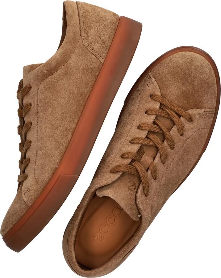 ECCO Soft 10 M lace Sneakers bruin Suéde
