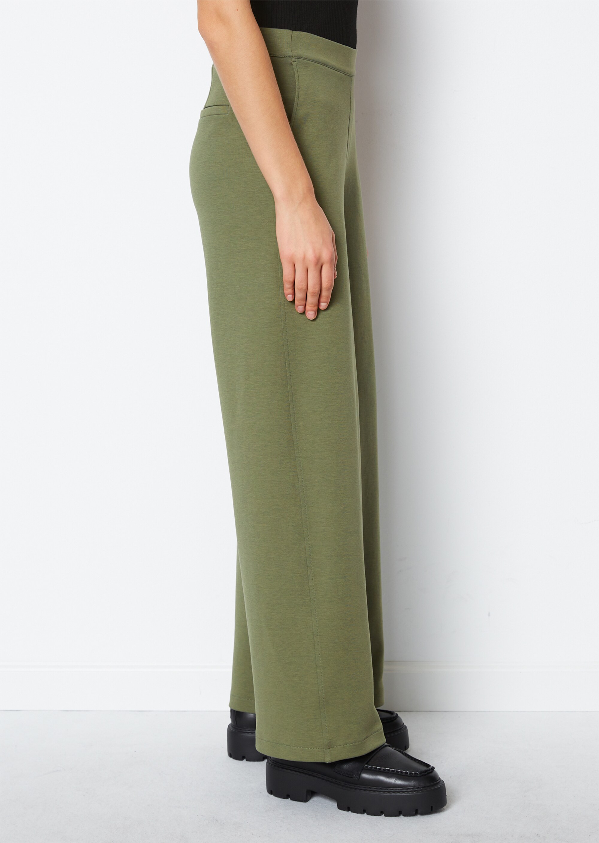 Jerseyhose flaredaus Interlock-Qualität