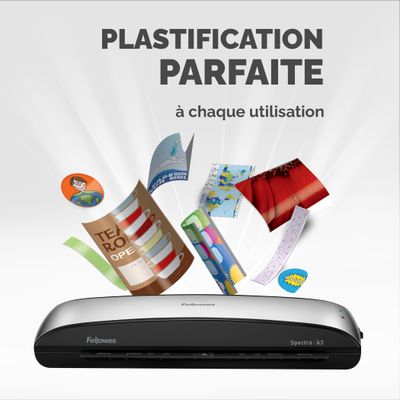 Fellowes Spectra A3 - plastifieuse A3 - de 80 à 125 microns - anti-bourrage