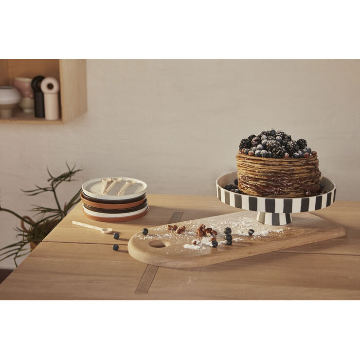 OYOY Living Design Toppu Tray - Large Hvid / sort
