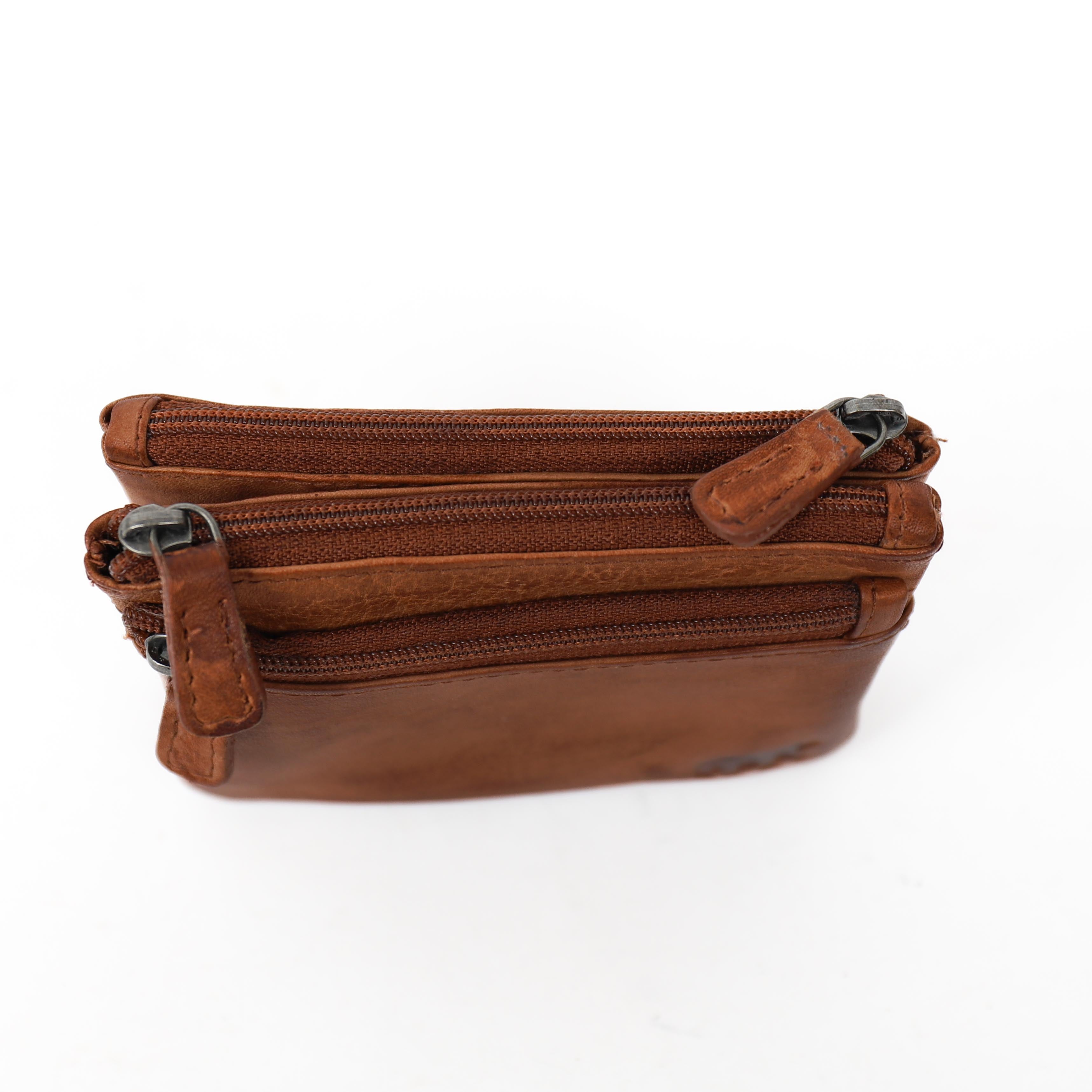 Sleuteletui 'Navina' cognac Cognac