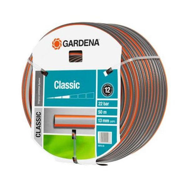 Gardena Classic Mangueira / Hose 13mm (1/2´´) Cinza/turquesa, 50m | Di