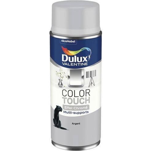Bombe peinture 400 ml Color Touch Effet Chromé - Argent