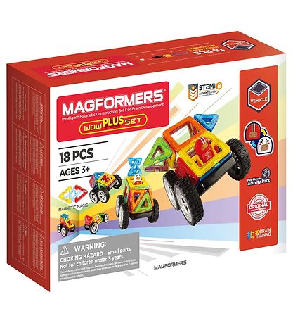 Magformers Wow Plus S?t - 18 Dele