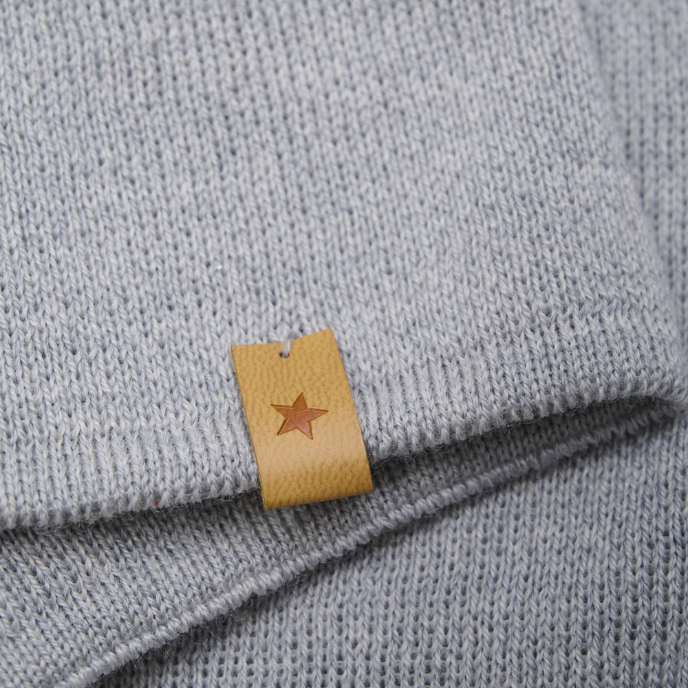 Køb Huttelihut Medium Grey Melange Beanie Solid Uld Strik