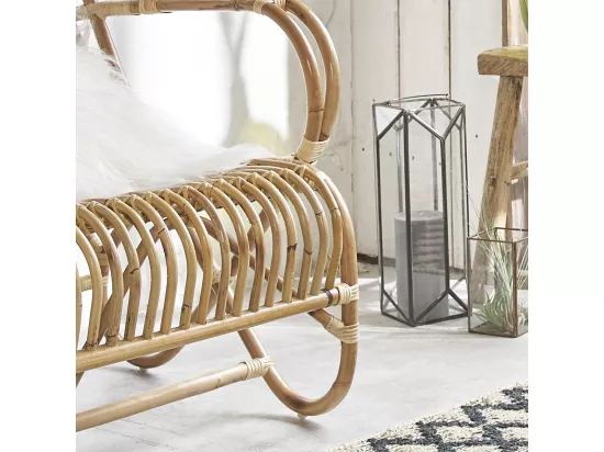 Fauteuil en rotin naturel