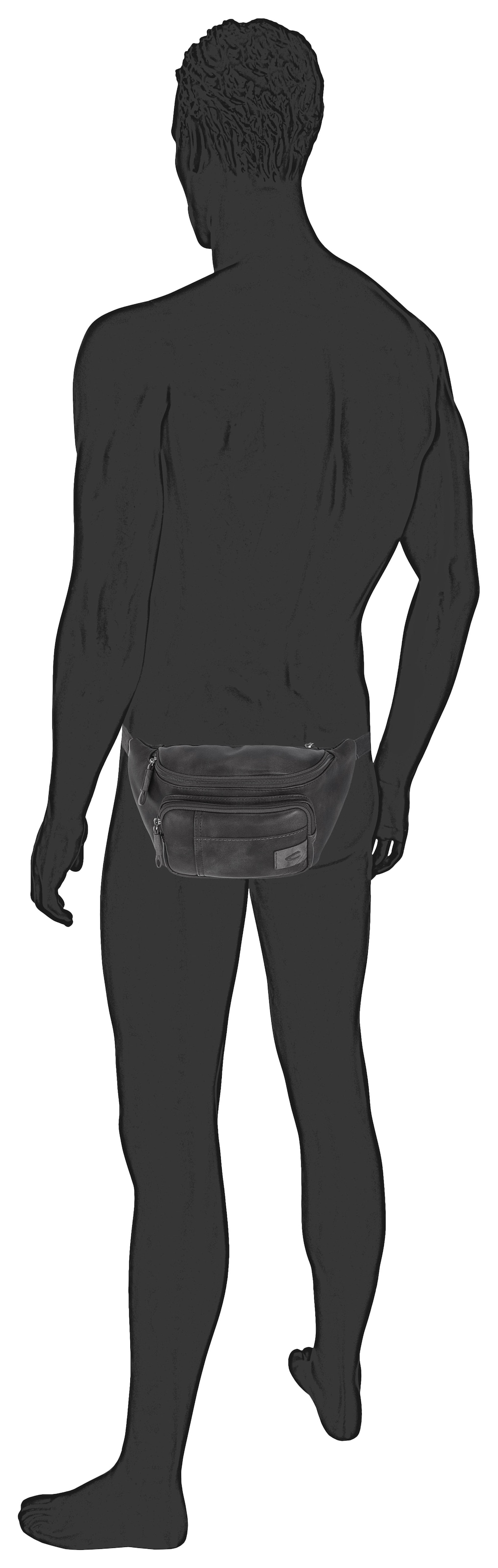 camel active Bauchtasche »Laos« Unisex Gürteltasche, Crossbody-Bag mit praktischen Details