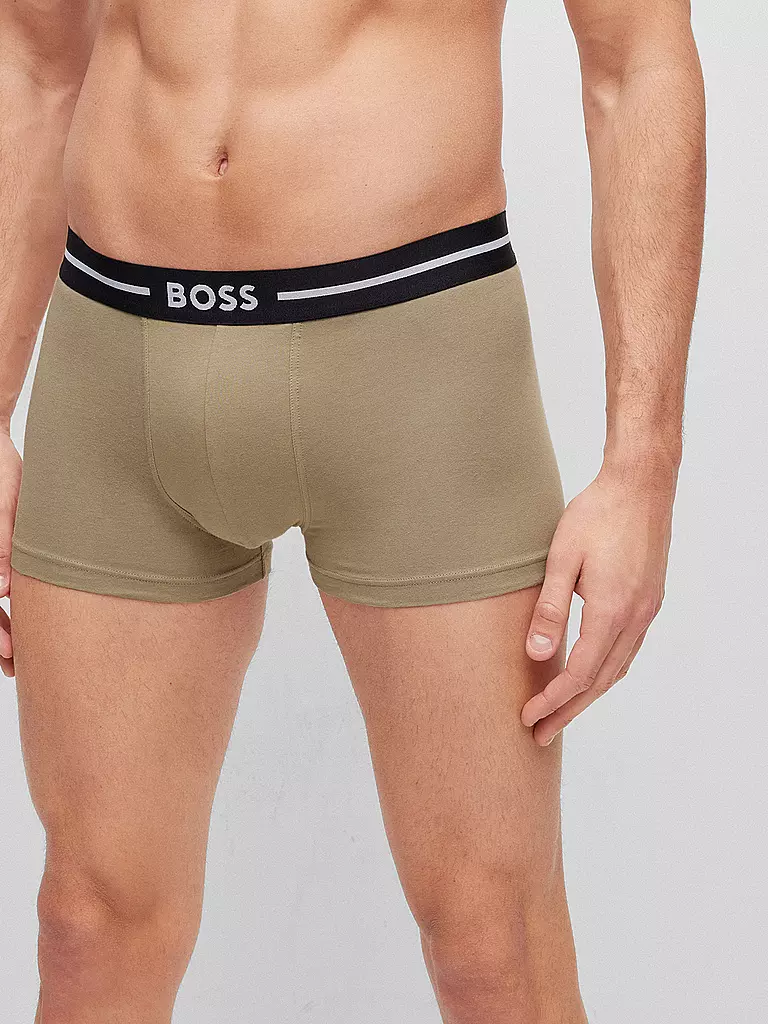 BOSS Pants 3-er Pkg. schwarz olive gemustert schwarz
