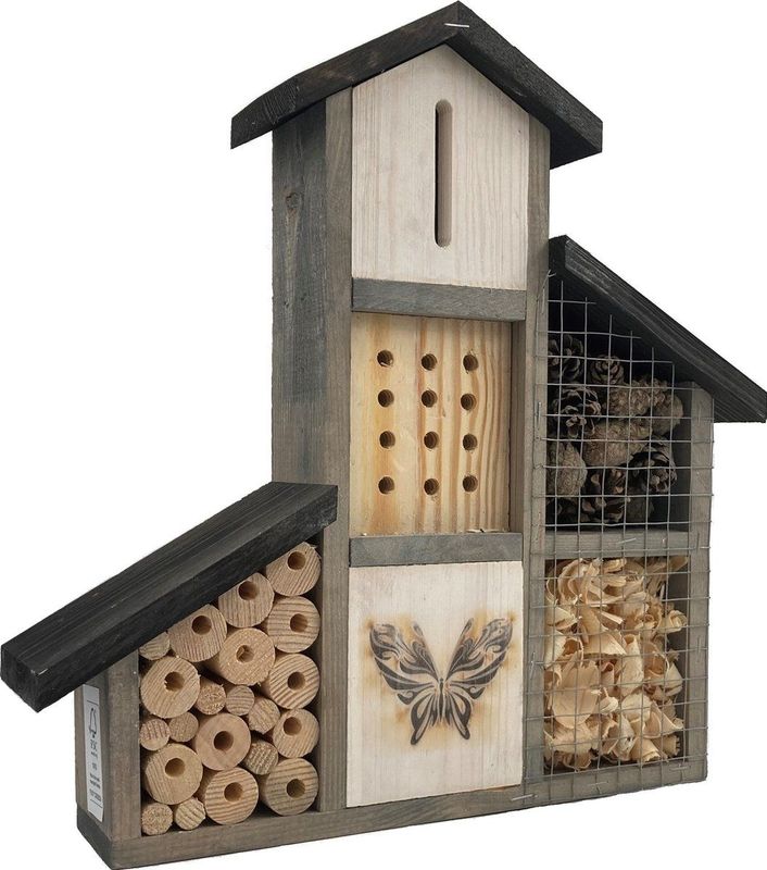 GARDEN SPIRIT - Insectenhotel - 35 x 8 x 36 cm - Bijenhotel Vlinderhotel