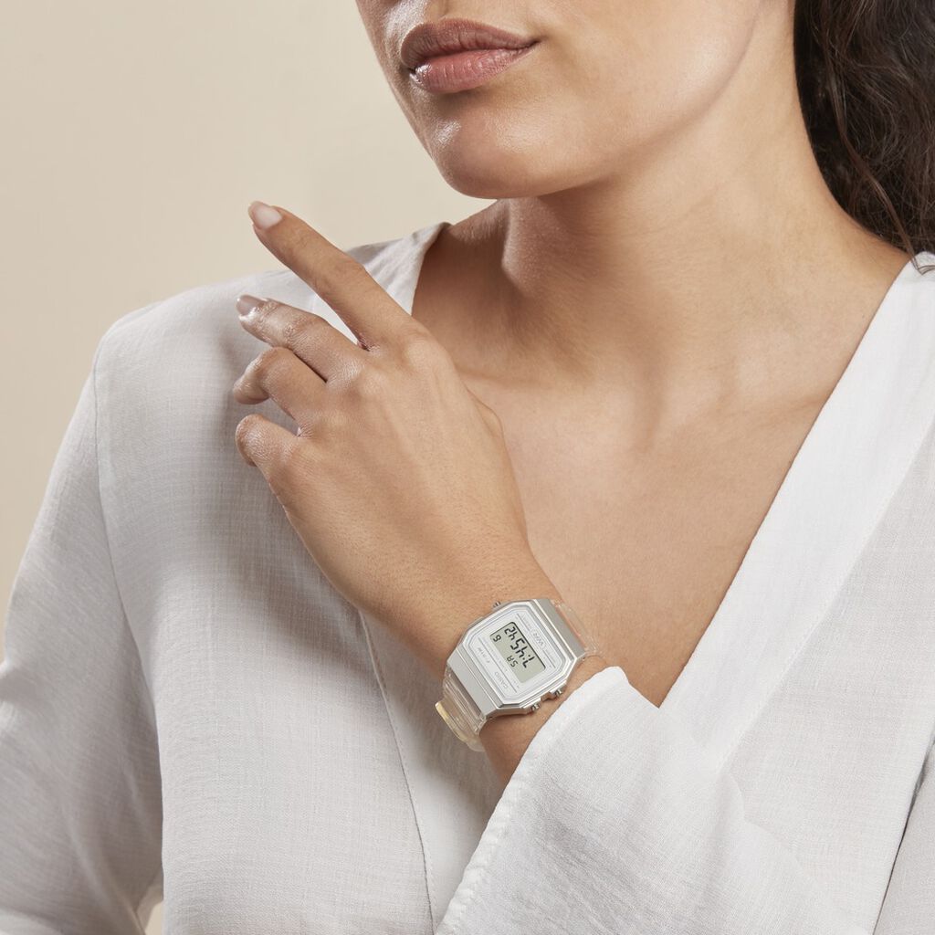 Montre Casio Collection Vintage Edgy Blanc