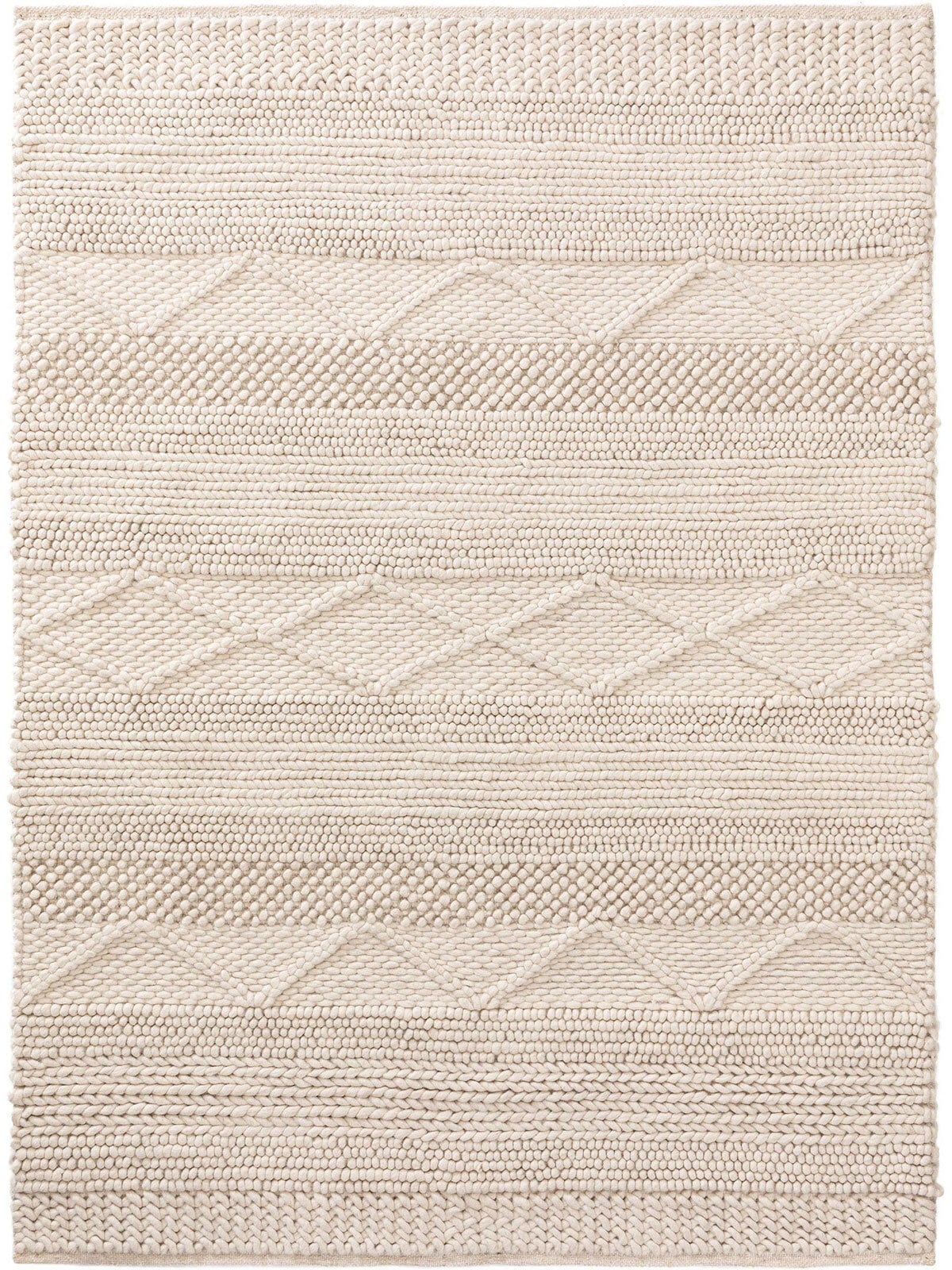 benuta pure Wollteppich ALVA 80 x 150 cm cream
