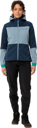 QIMSA Damen-Softshelljacke  dark sea  44