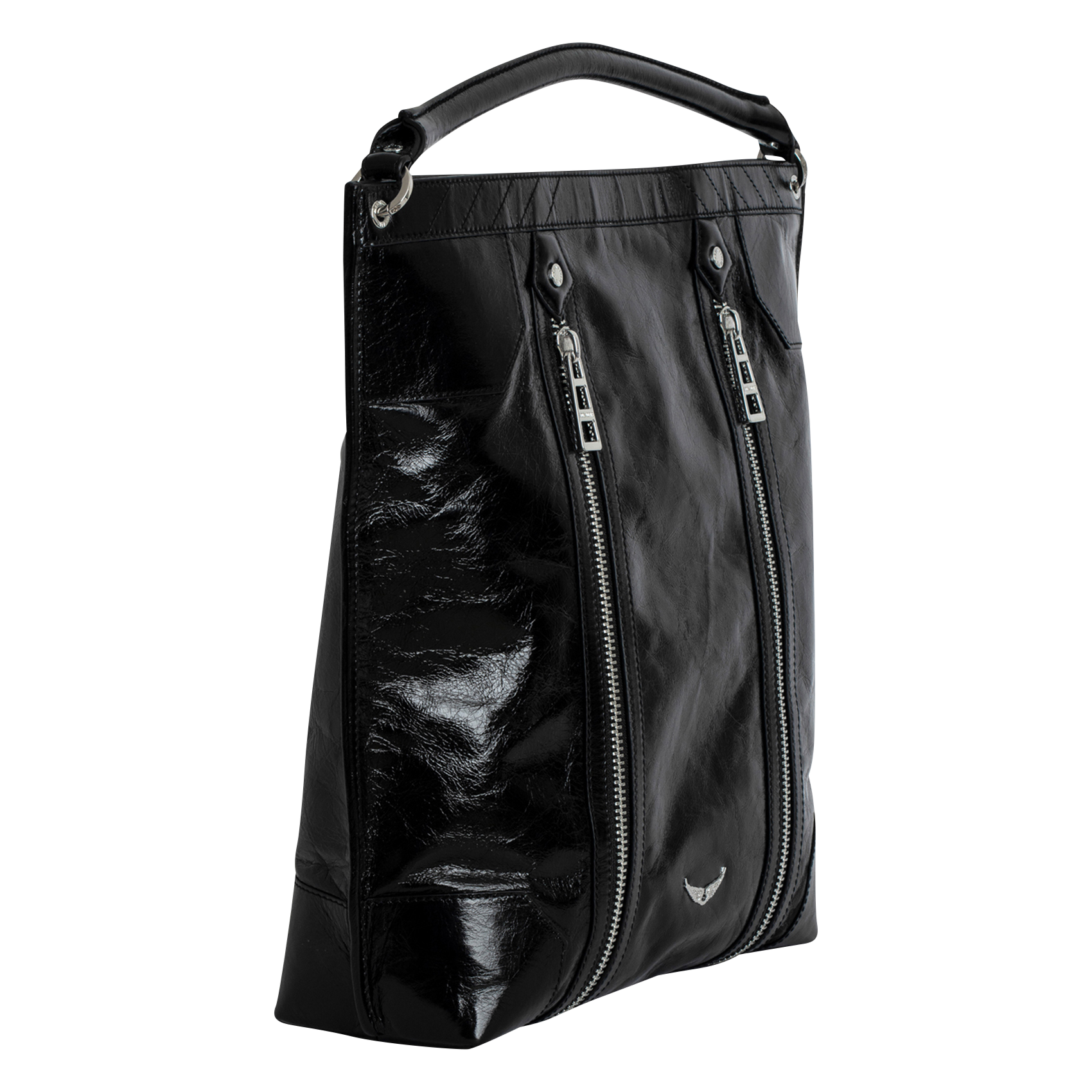 SUNNY HOBO - Sac porté épaule en cuir | Noir