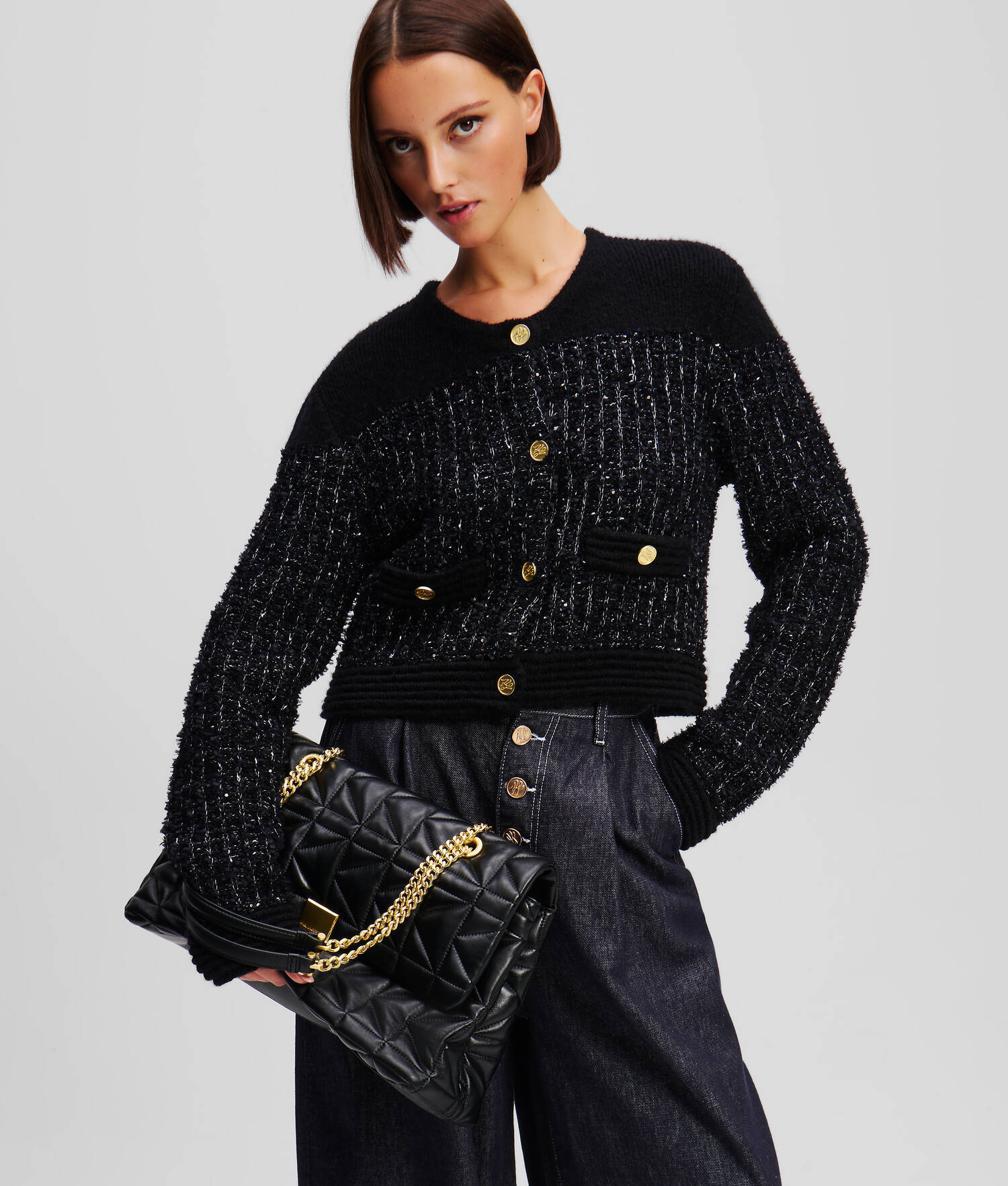 GRAND SAC PORTÉ ÉPAULE K/KUILT - Noir