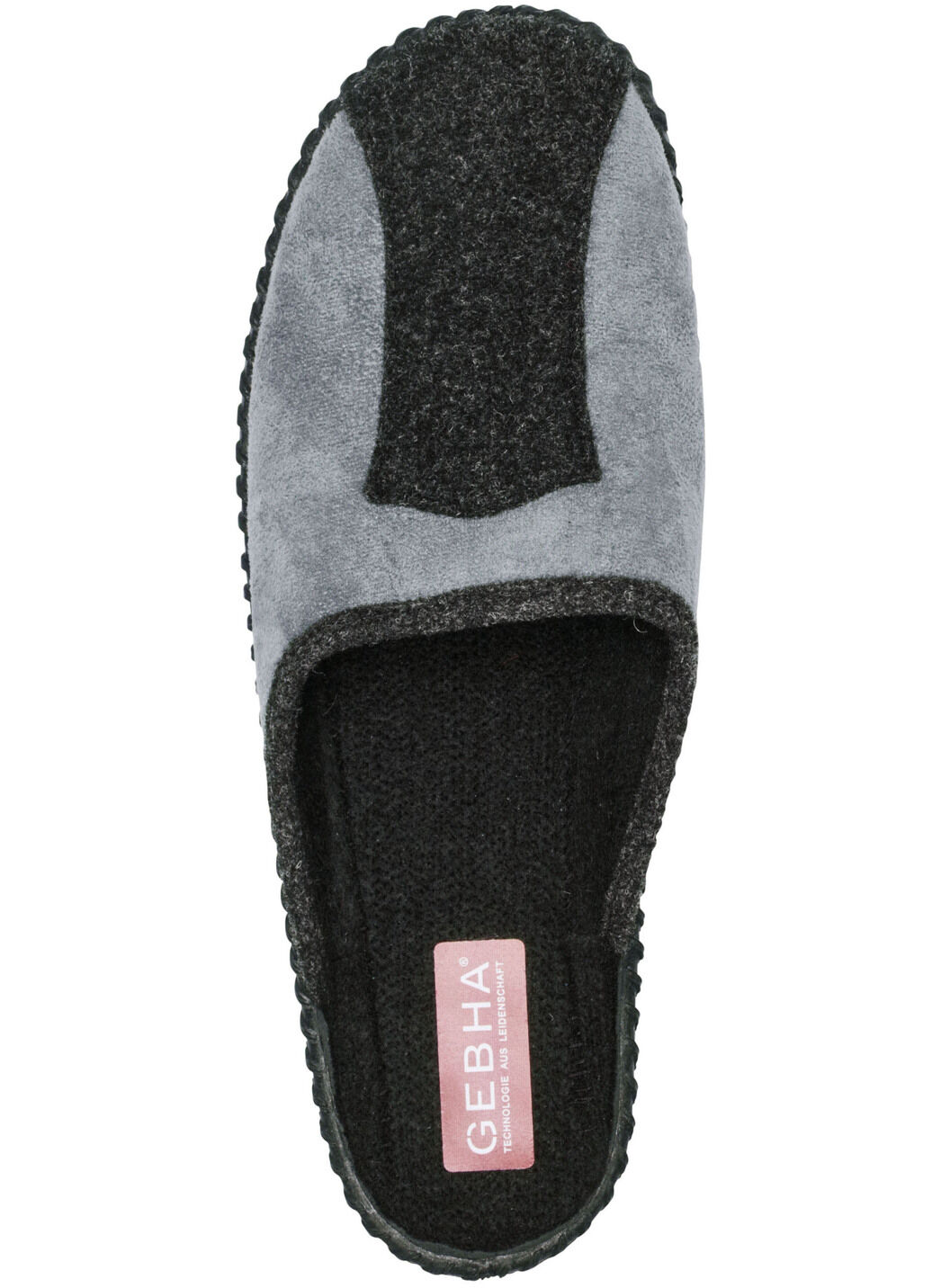 Pantoffel aus weichem Veloursmaterial
