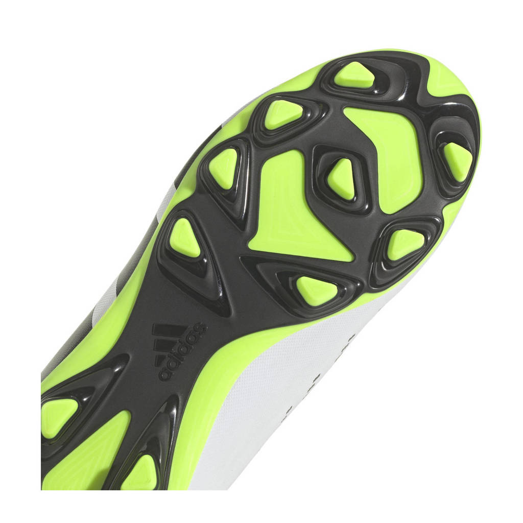 adidas Predator Accuracy.4 FxG junior voetbalschoenen wit/zwart/geel