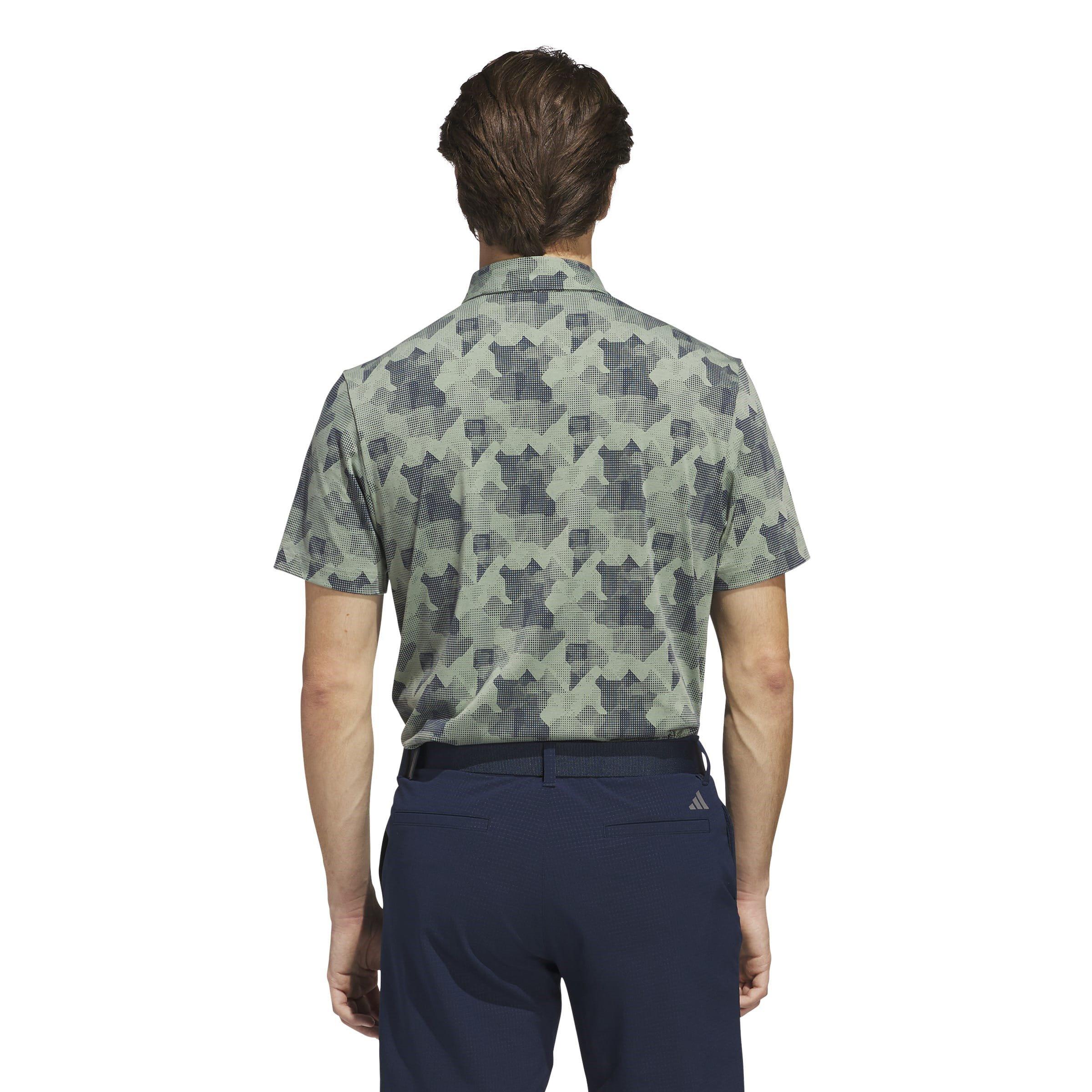 adidas All Over Print Golf Polo Shirt Mens