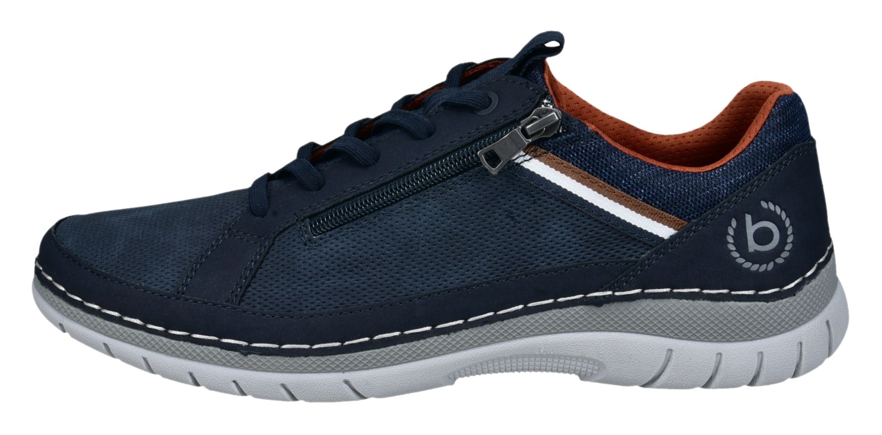 bugatti Slip-On Sneaker  , Freizeitschuh, Halbschuh, Slipper mit Kontrast-Rahmennaht
