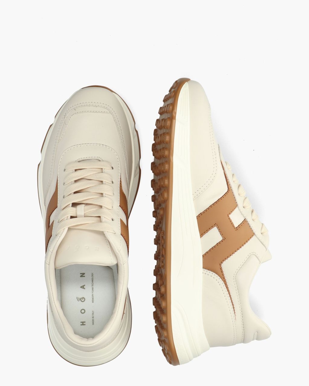Hogan Hyperlight Off-White/Cognac Herensneakers