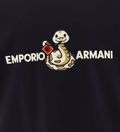 Emporio Armani T-Shirt - Navy m. SLange