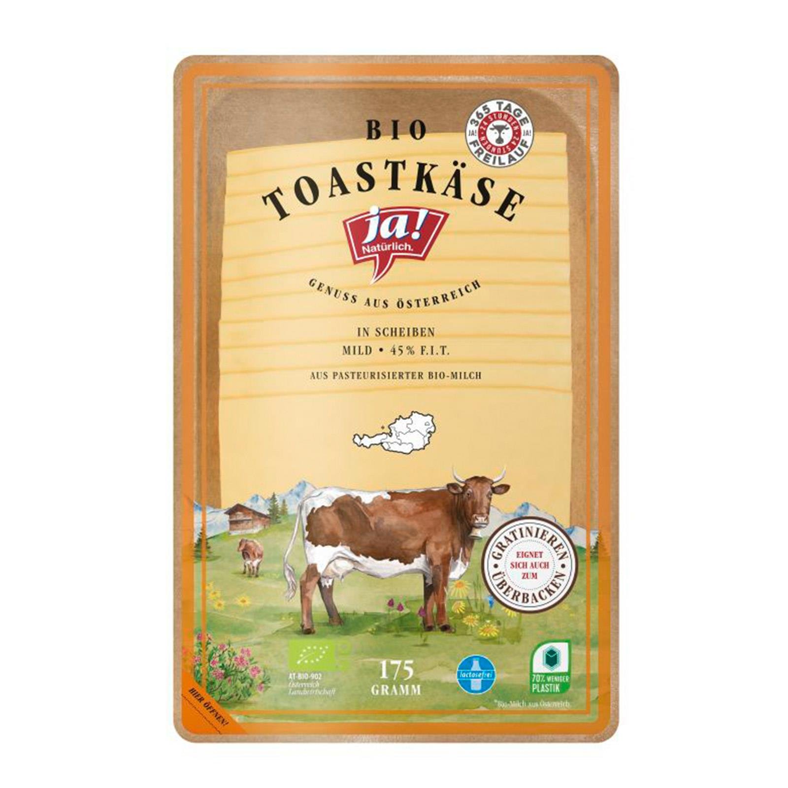 Ja! Natürlich Toastkäse Scheiben