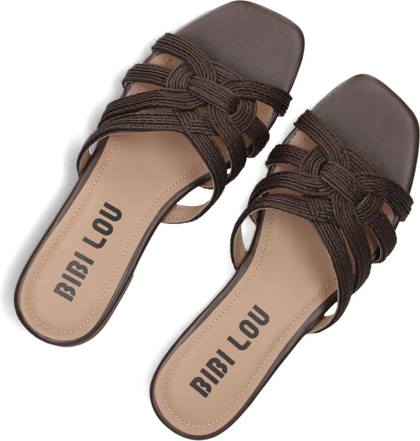 BIBI LOU Slippers Dames 877z94hg Maat: 36 Materiaal: Textiel Kleur: Bruin