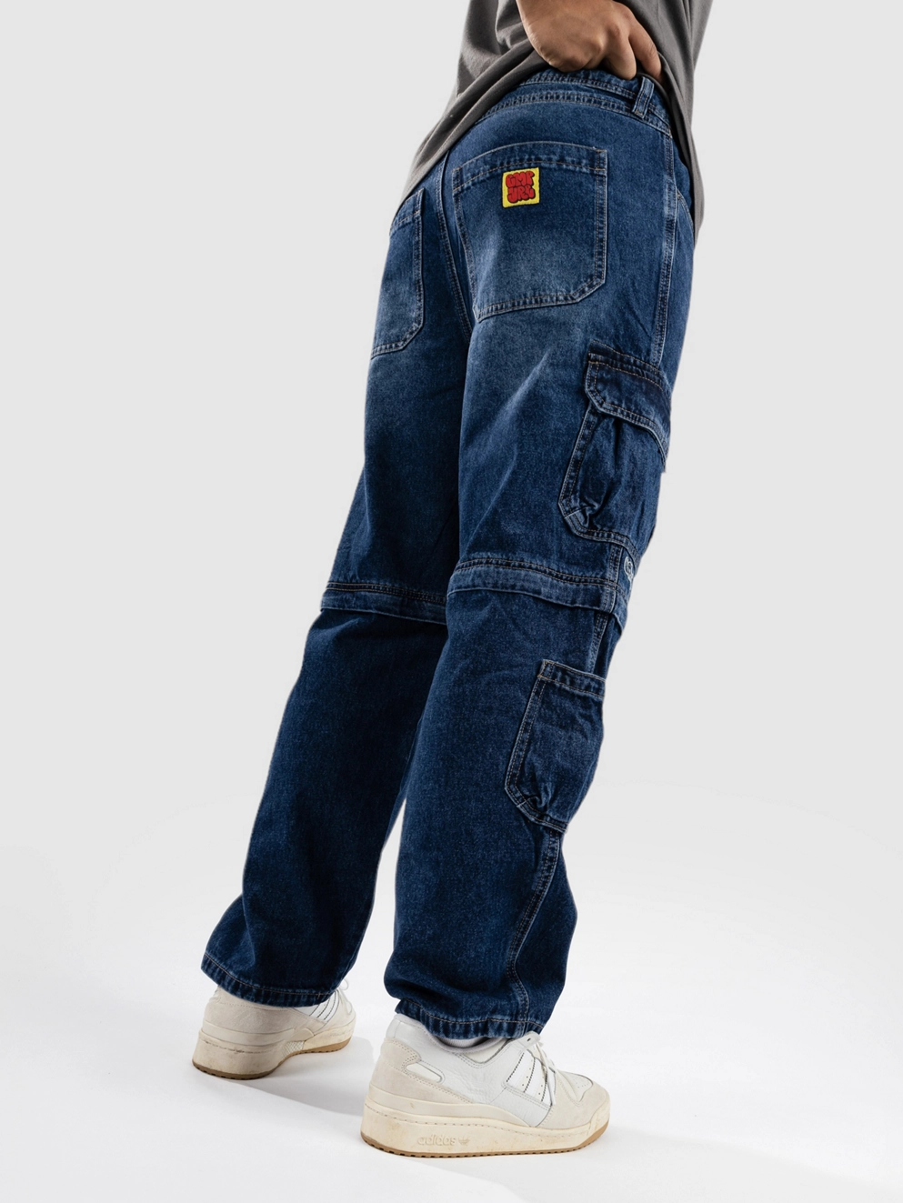 Empyre Sk8 Denim Zip Off Jeans medium blue