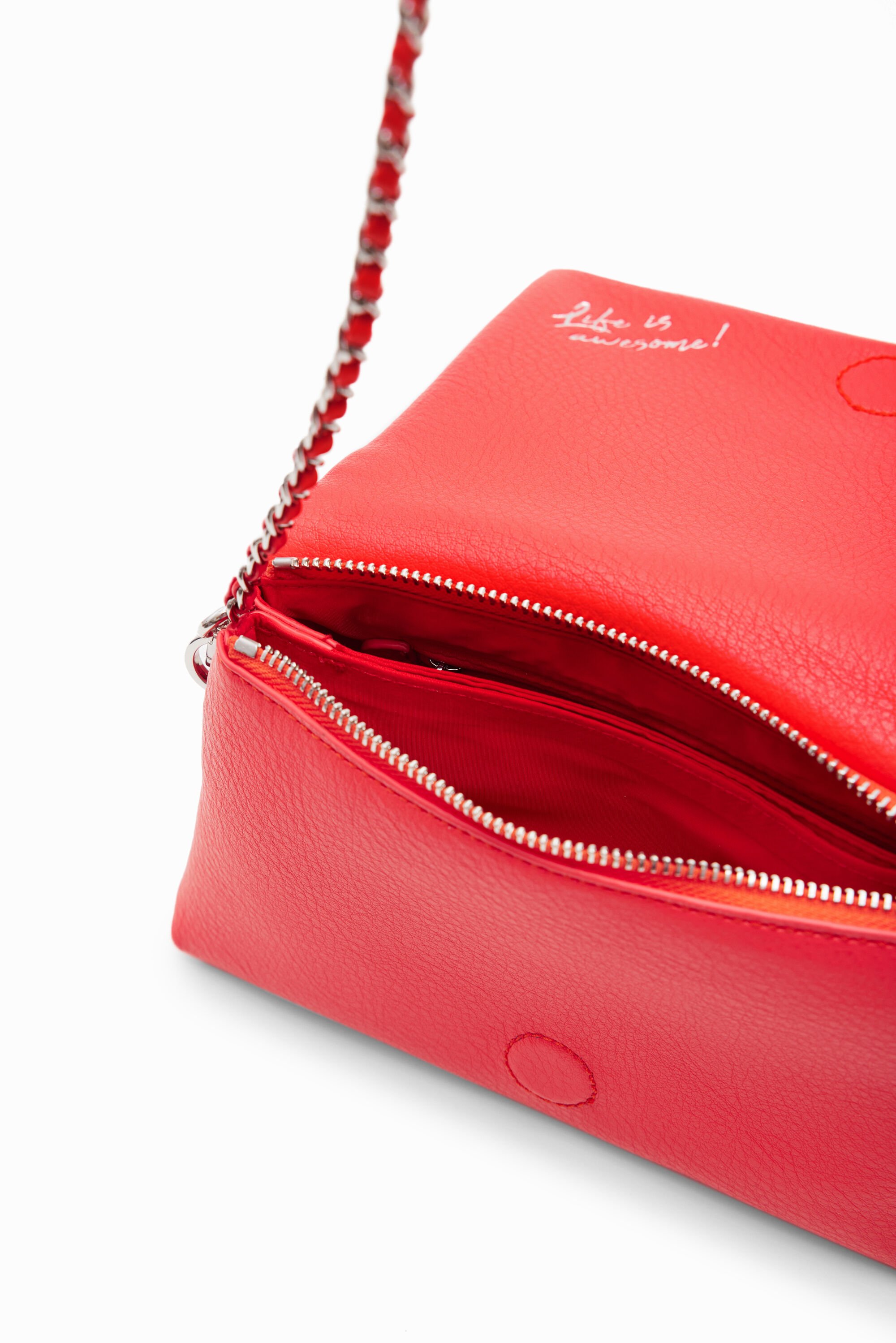 Mini sac à bandoulière demi-logo