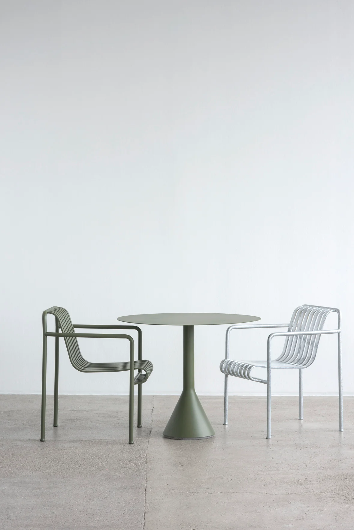 HAY  Palissade Dining Armchair havestol - Hot Galvanised