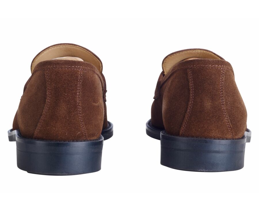 Mocassin homme Velours Havane - WEMIC GOMME CITY