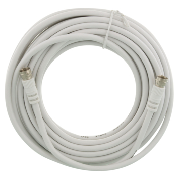 Q-Link coax kabel RG59 10 meter met F-connector wit