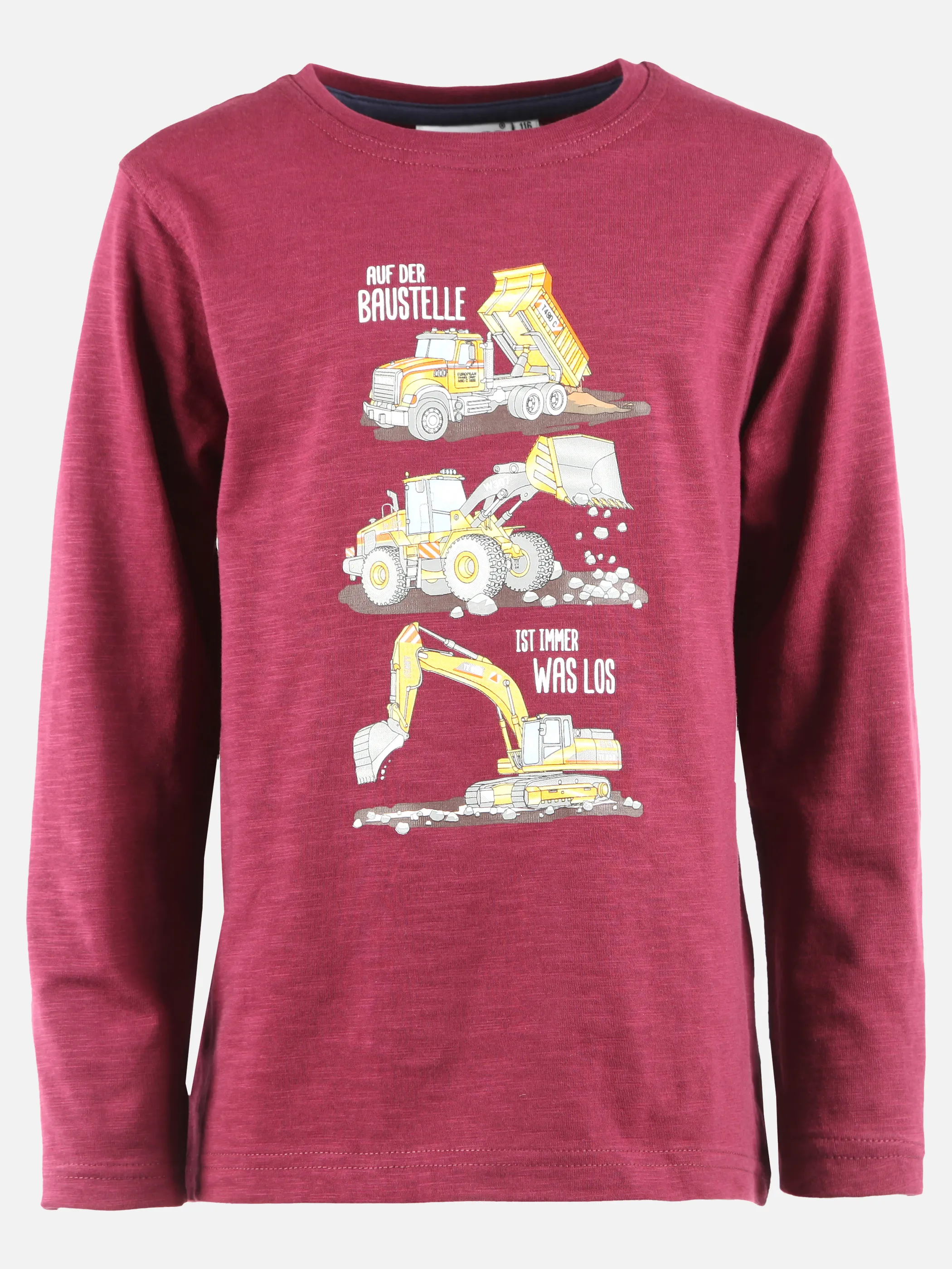 Jungen Langarmshirt mit Bagger-Print