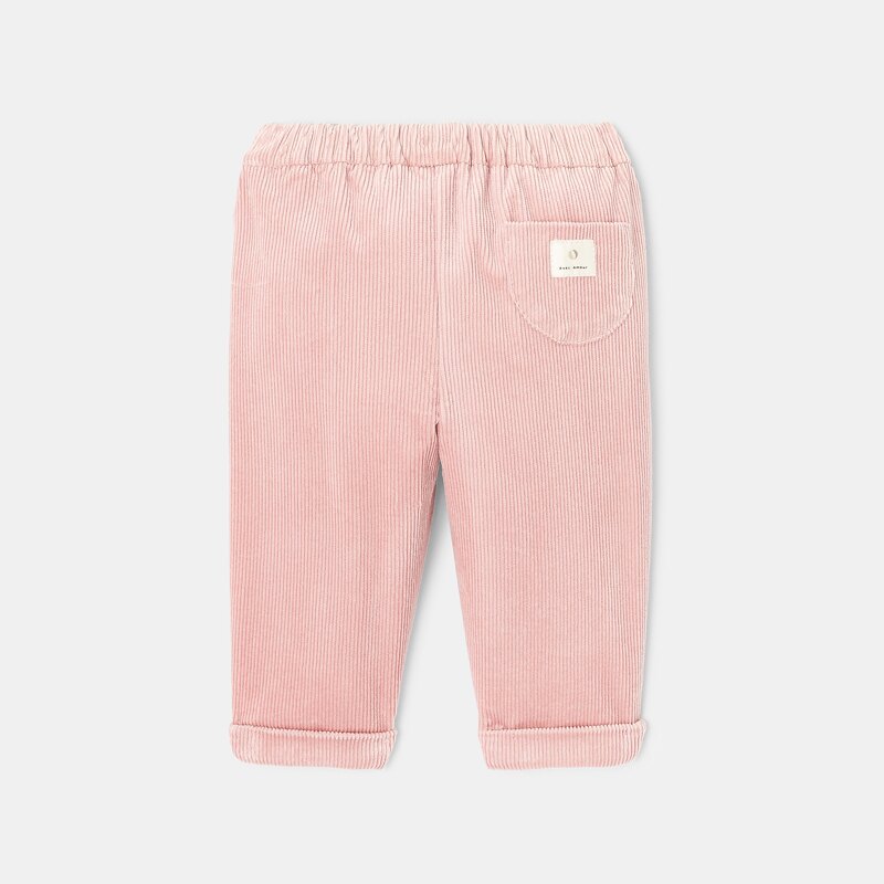 Pantalon en velours côtelé rose mixte Absorba Rose