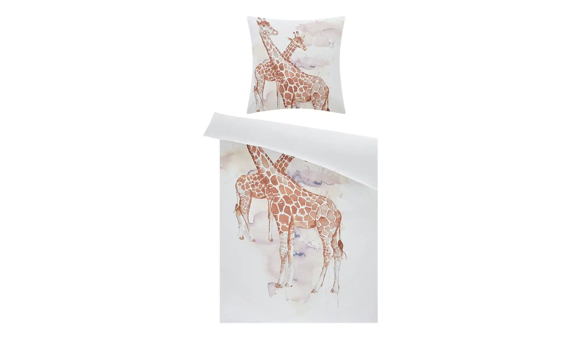como Satin Bettwäsche Giraffe