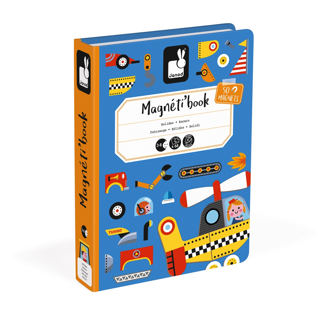 Janod Magnetbuch Fahrzeuge