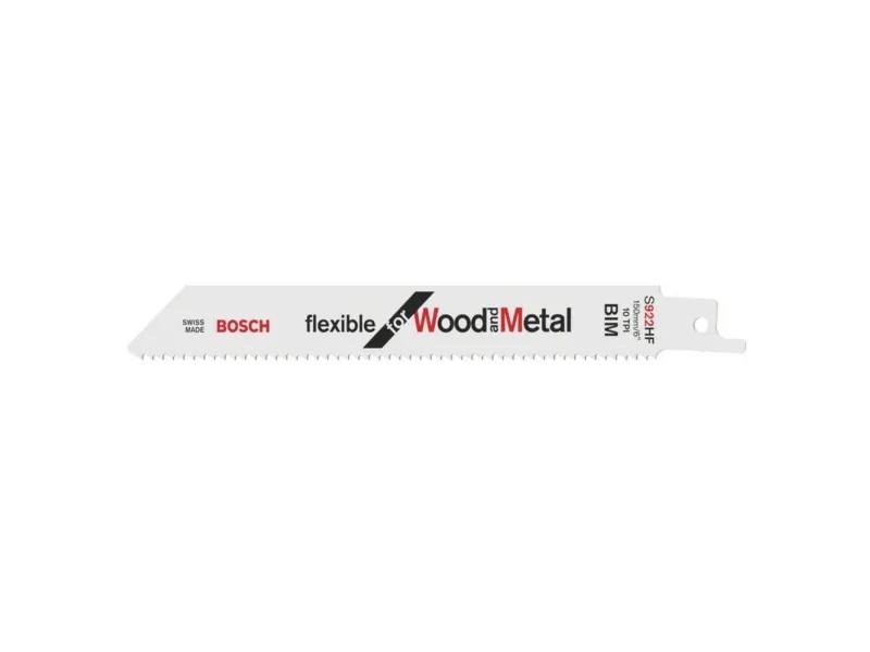 Bosch flexible for Wood and Metal S 922 HF - Savklinge - for rør, træ med søm, plademetal, paller, aluminiumsprofiler - 100 stykker - længde: 150 mm - bredde: 19 mm