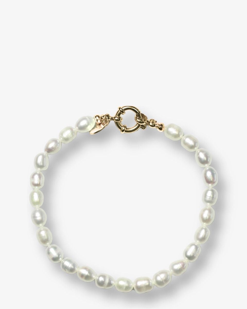 Bonnie Studios Boris Pearl Wit Armband