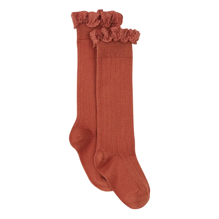 Collégien Chaussettes Apolline | Cognac