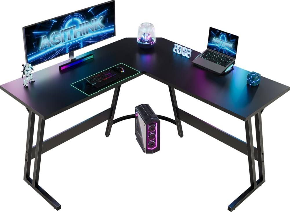 Airfish Gaming Tisch, Computertisch 120x120x75cm,Schreibtisch L Form,