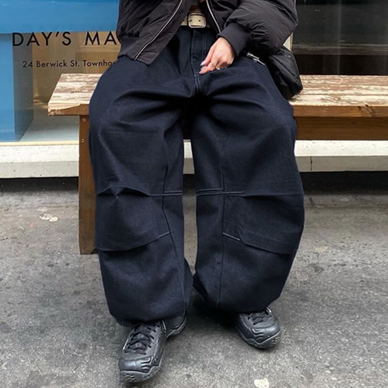 BrickBlack - Lage taille wijde baggy jeans