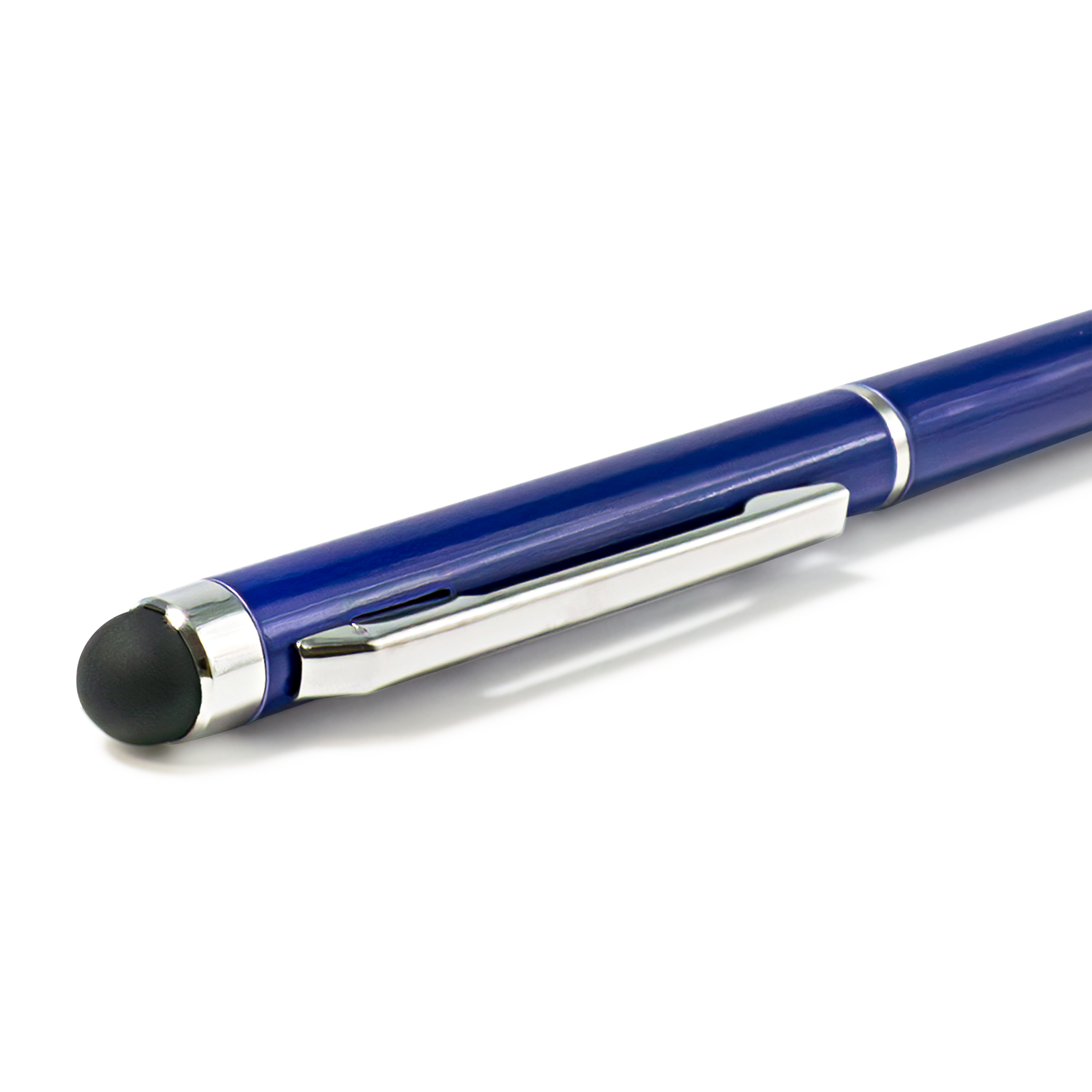 2in1 Universal Display Alu Stylus Touch Pen   Kugelschreiber - Blau