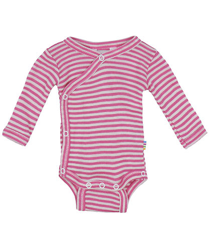 Joha Wickelbody - Rib - Wolle/Seide - Pink