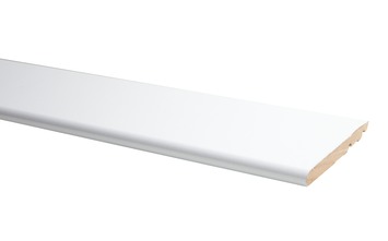 Plint Model Rond Hoogglans Wit 1,4 x 12 x 240 cm