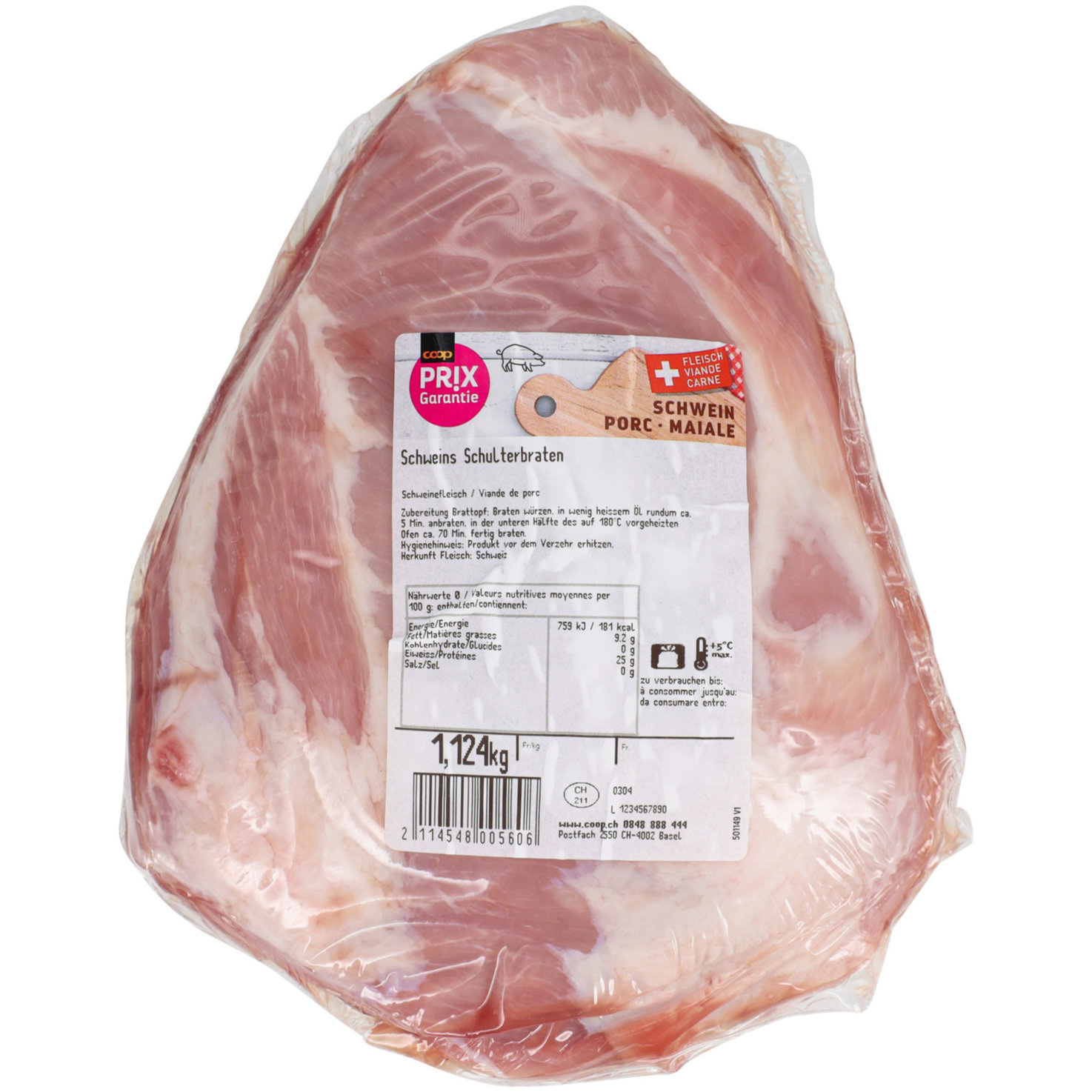 Prix Garantie Schweins-Schulterbraten ca. 1.2kg