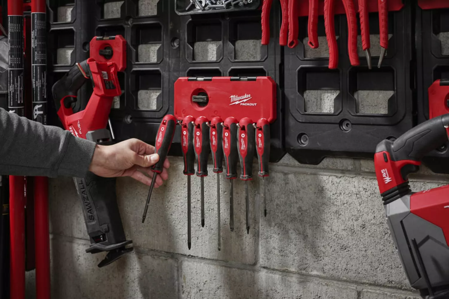 Milwaukee 4932493384 Packout smalle haken rij