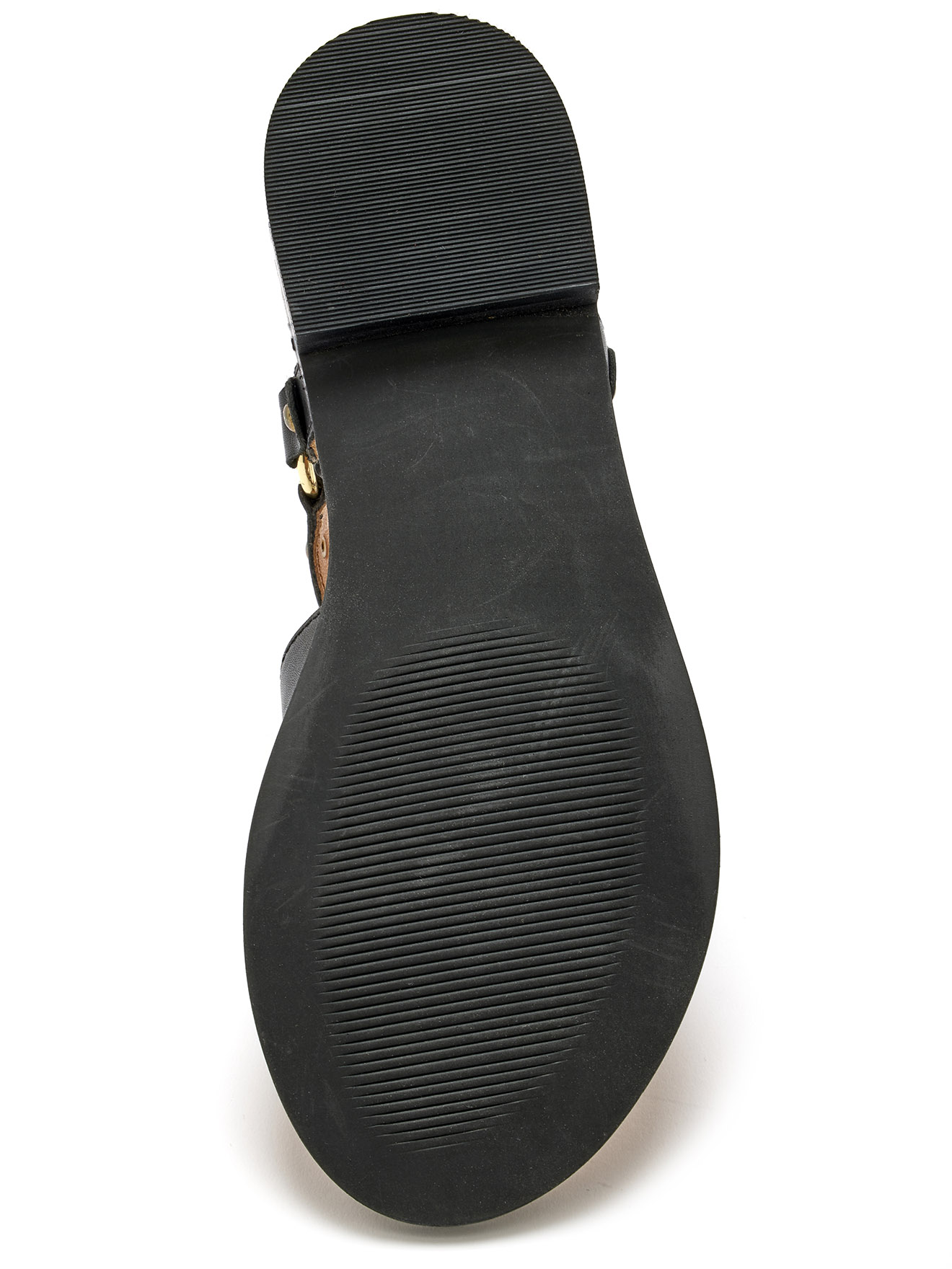 Sandales cuir lanières cloutées