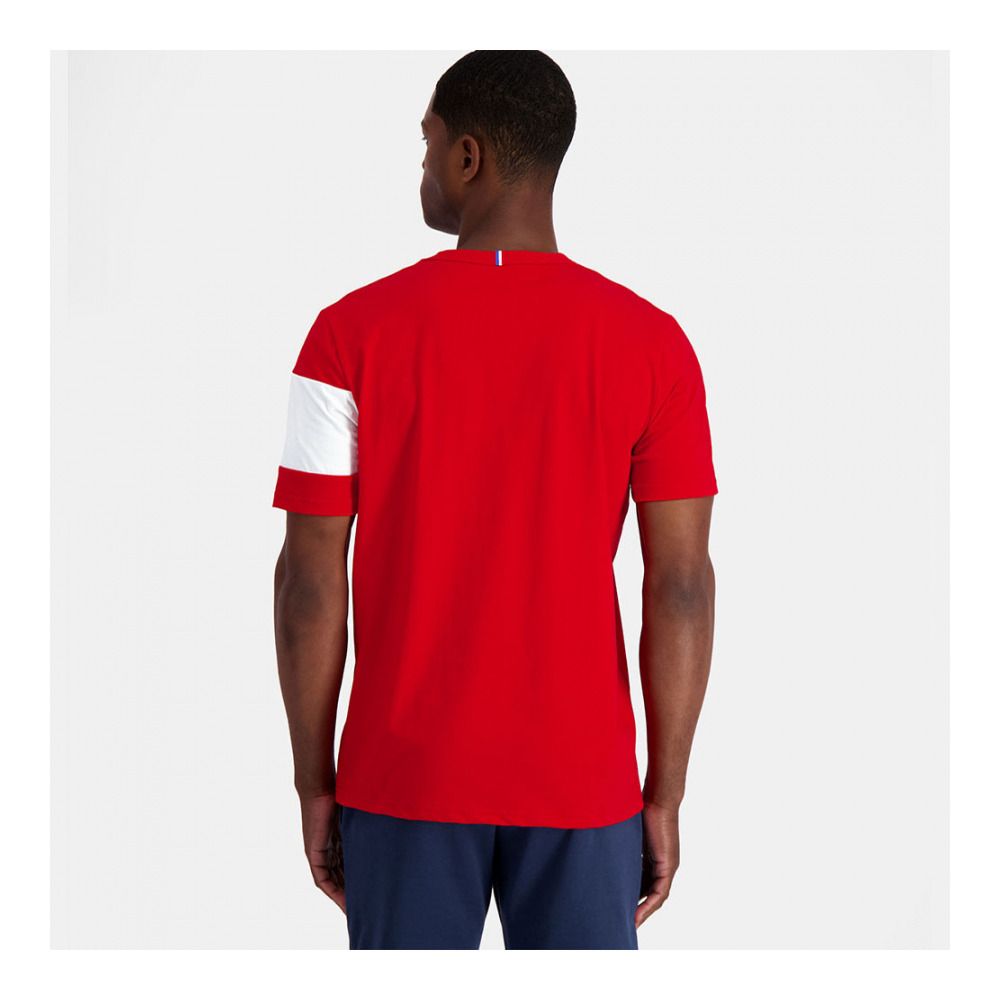 Le Coq Sportif BAT N°2 - Tee-shirt rouge electro/n.optical white