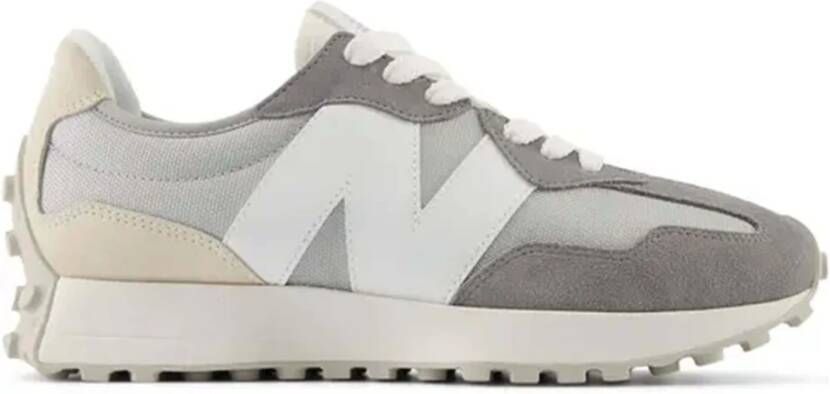 New Balance Grijs Wit Mesh Suède Sneakers Multicolor