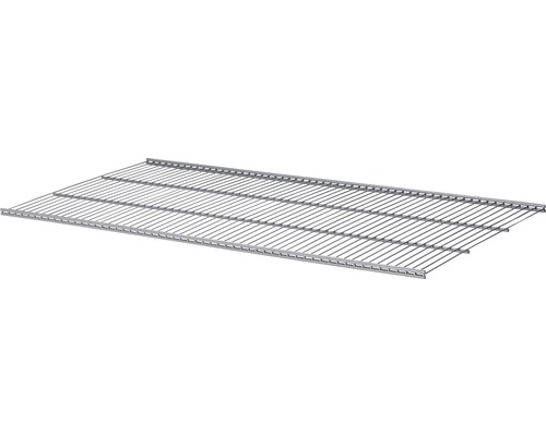 Vloerlooprooster van gaas 160x50,6 cm zilver